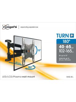 Поворотний настінний кронштейн для телевізора Vogels BASE 45 L