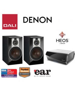 Стерео комплект Dali Opticon 2+Denon Heos Amp
