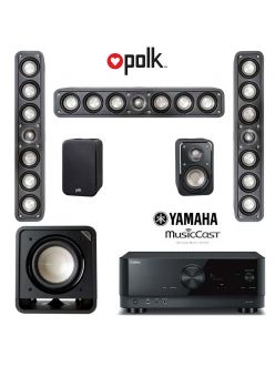 Комплект ДК Polk S35e 5.1 On Wall LCR Pack + Yamaha RX-V4A