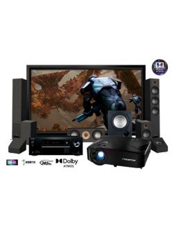 Полный комплект игрового домашнего кинотеатра 7.1 (5.1.2) Acer Predator GD711 4K UHD 3D-проектор Onkyo TX-SR494 Jamo S 809