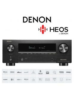Denon AVC-X3800H 9.4-канальний 8K AV-ресивер для домашнього кінотеатру | IMAX Enhanced | AirPlay 2 | Roon Tested | DIRAC Live