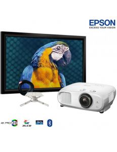 Epson EH-TW7100 4K PRO-UHD HDR Комплект для домашнього кінотеатру  | Екран | Кріплення | Кабель | Театральний пакет
