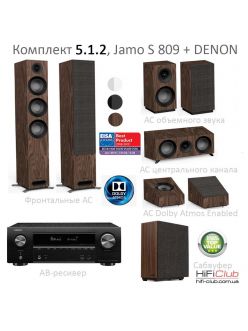 Комплект Домашнього кінотеатру Jamo S809+ Denon AVR-X1700H Dolby Atmos