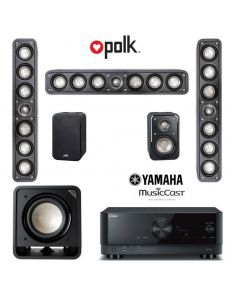 Polk S35e 5.1 On Wall LCR Pack + Yamaha RX-V4A