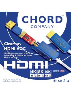 Міжблочний кабель CHORD Clearway HDMI AOC 8k (48Gbps) 1.5m