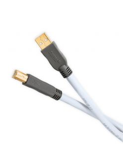 Міжблочний USB кабель SUPRA Cables USB 2.0 A-B BLUE 12M