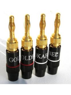 Конектор банан GoldKabel EVOLUTION BANANA II  4шт.