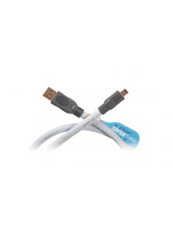 Міжблочний USB кабель SUPRA Cables USB 2.0 A-MINI B BLUE 1M