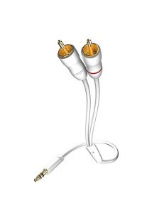 Inakustik Star 3,5mm Mini Jack > 2 x RCA white 0,5m