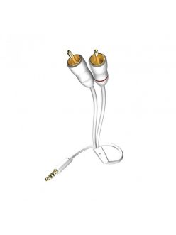Міжблочний кабель Inakustik Star 3,5mm Mini Jack > 2 x RCA white 3,0m