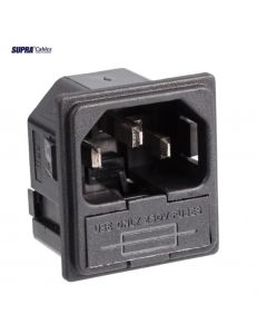 SUPRA MAINS JACK MCH-10 MALE WITH FUSE