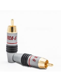 Коннектор SUPRA Cables RCA-6 PLUG RED BULK