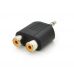 Коннектор SKY SOUND RCS-002 (3.5мм Jack F - 2RCA M)