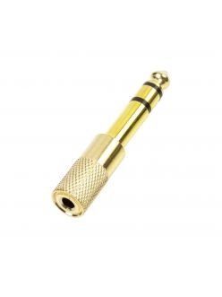 Коннектор SKY SOUND SJ-022 (6.3 мм Jack F - 3.5 мм Jack M) GOLD