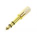 Коннектор SKY SOUND SJ-022 (6.3 мм Jack F - 3.5 мм Jack M) GOLD