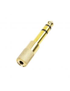 SKY SOUND SJ-022 (6.3 мм Jack F - 3.5 мм Jack M) GOLD