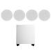 Акустичний комплект SKY SOUND SUBT-10W/FLC-5 (2*50Вт) WHITE (ONLY BT)