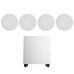 Акустичний комплект SKY SOUND SUBT-10W/FLC-6,5 (2*50Вт) WHITE (ONLY BT)