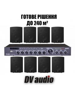 Комплект звука DV audio DMA1808422B для помещения до 240м.кв.