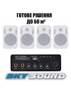 Трансляційний комплект SKY SOUND SMP-1424 WHITE (до 60  кв.м.)