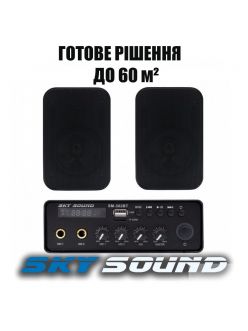 Трансляционный комплект SKY SOUND SMP-2422 BLACK (до 60  кв.м.)