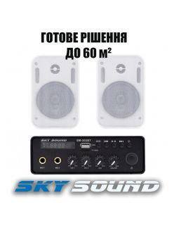 Трансляционный комплект SKY SOUND SMP-2422 WHITE (до 60  кв.м.)