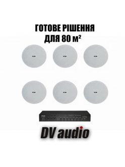 Комплект звуку DV audio LA1206CMG8 для приміщення до 80м.кв