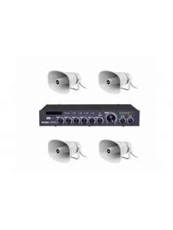 Комплект звуку DV audio DMA1204HS30 для зони оповіщення до 1200 м.кв