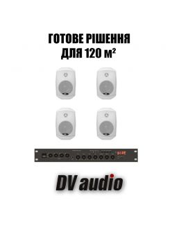 Комплект звуку DV audio LA804MS4 для приміщення до 120м.кв