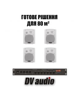 Комплект звуку DV audio LA804PB5 для приміщення до 80м.кв 