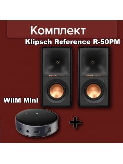 Стерео комплект Klipsch R-50PM+WiiM Mini