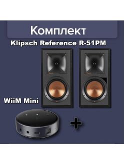 Стерео комплект Klipsch R-51PM+WiiM Mini