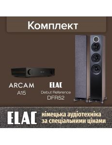 ELAC Debut Reference DFR52 + Arcam A15