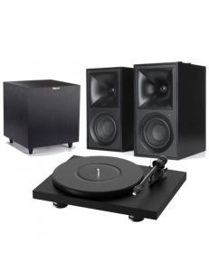 Pro-Ject Debut Carbon EVO + Klipsch The Fives + Klipsch R-8SW