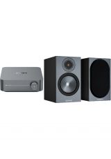 WiiM Amp + Monitor Audio Bronze 50