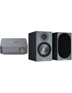 WiiM Amp + Monitor Audio Bronze 50