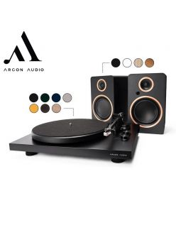 Стерео комплект: Вініловий програвач Argon Turntable MK2 + Активна бездротова акустика Argon FENRIS Active 4