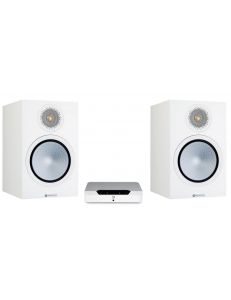 Bluesound Powernode Edge + Monitor Audio Silver 100