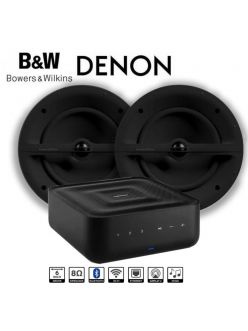 Denon Home Amp HEOS потоковий підсилювач та 2 x B&W CCM362 стельові колонки