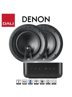 Denon Home Amp Підсилювач потокового звуку HEOS та 2 стельові колонки Dali Phantom E-80