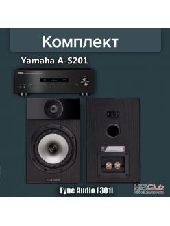 Стерео комплект Fyne Audio F301i + Yamaha A-S201