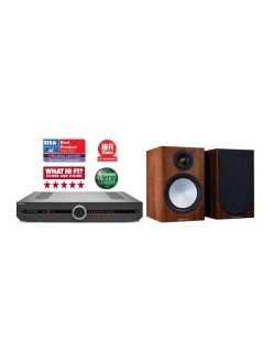 Стерео комплект Roksan Atessa Streaming Amplifier + Monitor Audio Silver 100