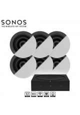 Sonos Amp + 6 x Sonos 6-Inch Ceiling Speakers