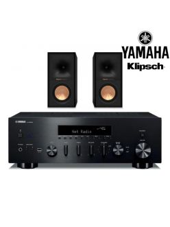 Комплект Hi-Fi - Мережевий стереоресивер Yamaha R-N600A з парою поличних колонок Klipsch Reference R-50M