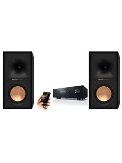 Стерео комплект - Hi-Fi ресивер Yamaha R-S202 + Поличкові колонки Klipsch R-50M
