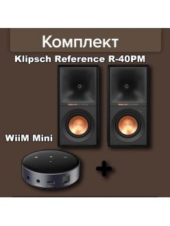 Стерео комплект Klipsch R-40PM+WiiM Mini