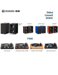 ELAC Debut ConneX DCB41+Rekkord F400