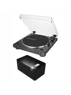 Стерео комплект Audio-Technica AT-LP60XUSB + Klipsch The Three Plus