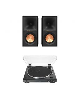 Стерео комплект - Audio-Technica AT-LP60X Bluetooth Вініловий програвач + Klipsch R-50PM Активна бездротова акустика