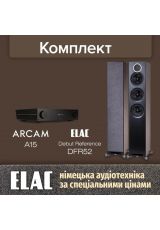 ELAC Debut Reference DFR52 + Arcam A15